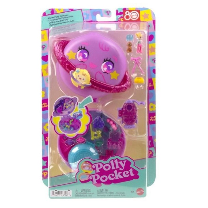 Polly Pocket - Coffret Exploration spatiale - Jouet de voyage - Polly Pocket - JCB18 Polly Pocket - Coffret Exploration spatiale - Jouet de voyage - Polly Pocket - JCB18