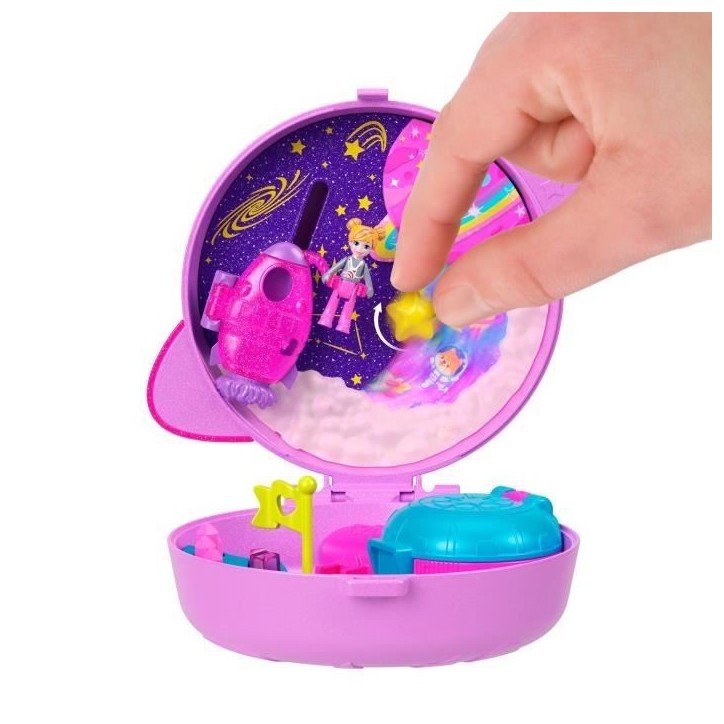 Polly Pocket - Coffret Exploration spatiale - Jouet de voyage - Polly Pocket - JCB18 Polly Pocket - Coffret Exploration spatiale - Jouet de voyage - Polly Pocket - JCB18
