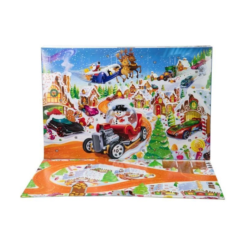 Hot Wheels - Calendrier de l'Avent 2025 - 10 véhicules et 24 acce Hot Wheels - Calendrier de l'Avent 2025 - 10 véhicules et 24 acce