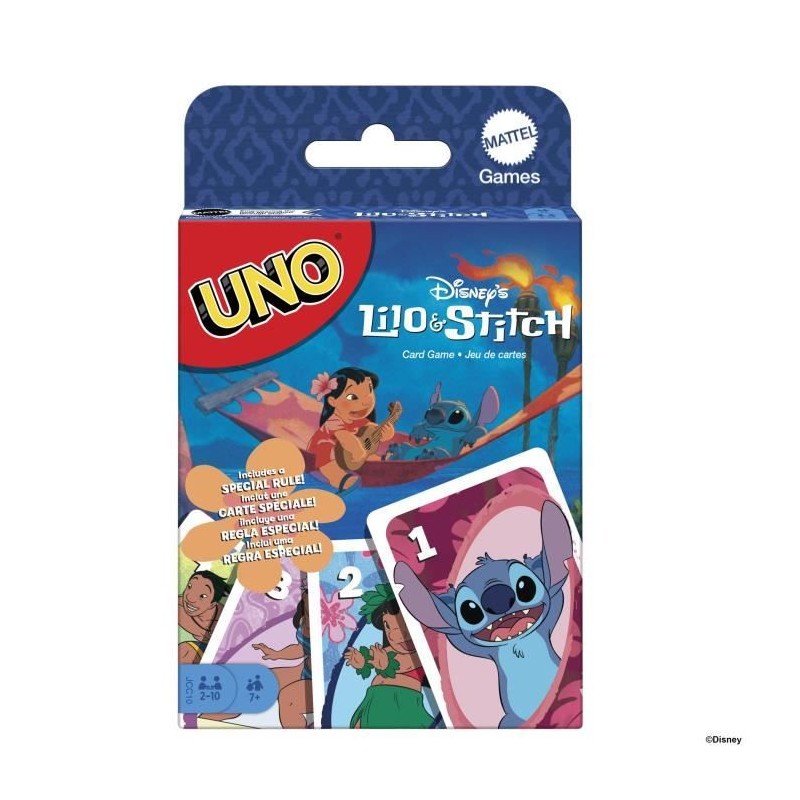Mattel Games - Disney UNO Lilo et Stitch-Jeu de cartes pour les enfant Mattel Games - Disney UNO Lilo et Stitch-Jeu de cartes pour les enfant