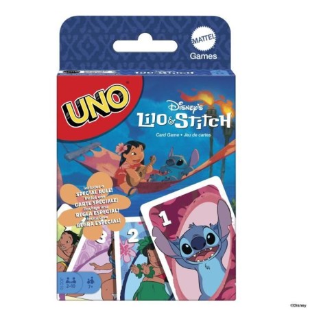 Mattel Games - Disney UNO Lilo et Stitch-Jeu de cartes pour les enfant