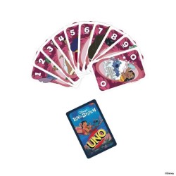 Mattel Games - Disney UNO Lilo et Stitch-Jeu de cartes pour les enfant