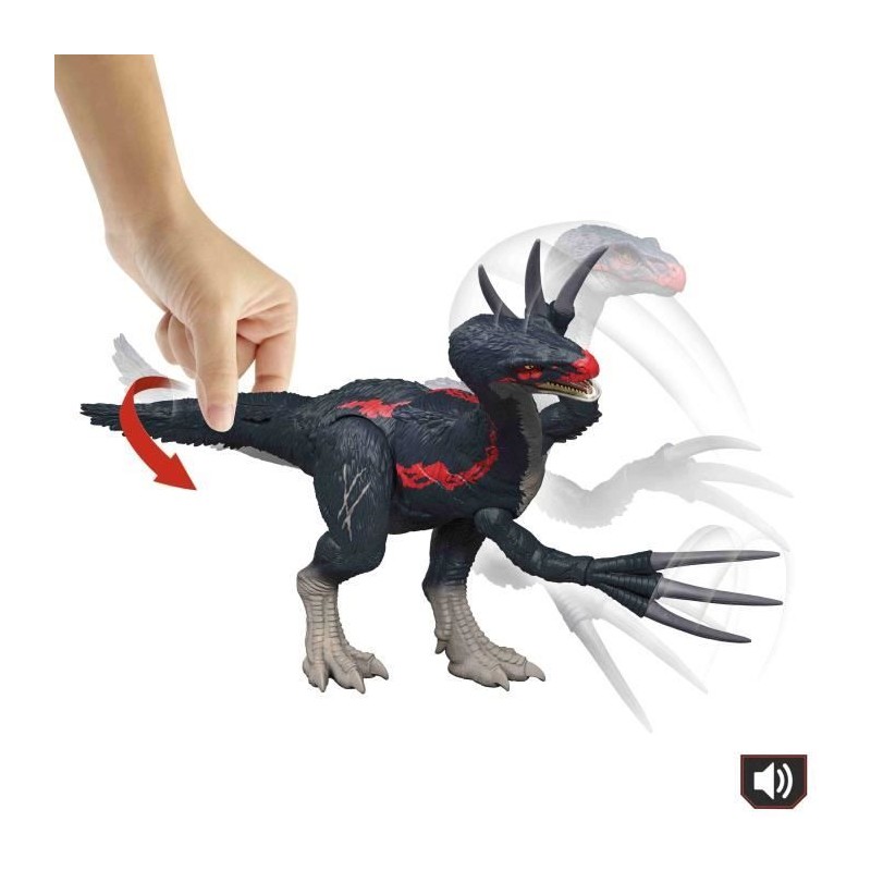 Jurassic World - Therizinosaurus - Figurine de dinosaure articulée -