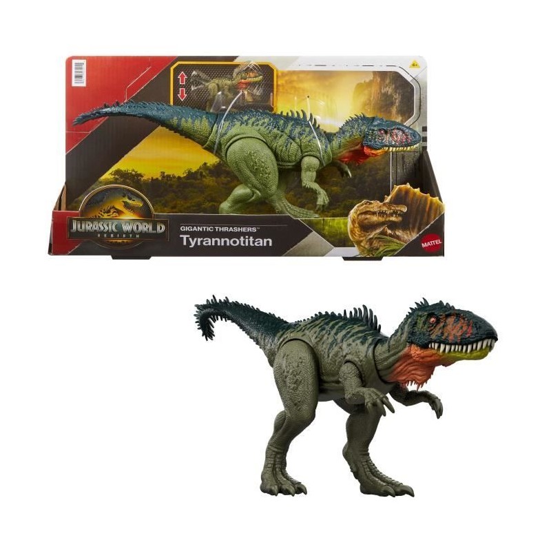 Jurassic World - Tyrannotitan - Figurine Méga Prédateurs - JCL75 Jurassic World - Tyrannotitan - Figurine Méga Prédateurs - JCL75
