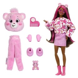 Poupée Barbie Cutie Reveal Bisounours Toucâlin Rose - 3 ans+- JCN95