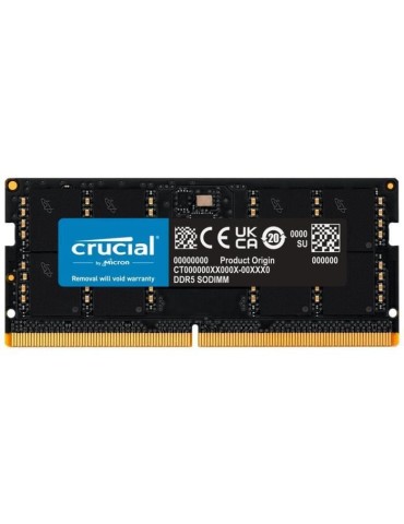 Mémoire RAM - CRUCIAL - DDR5-4800 SODIMM - 32 Go (CT32G48C40S5)