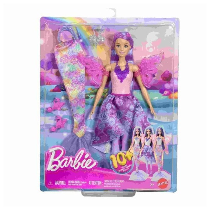 Barbie-Poupée Barbie Fantaisie Féerique-Coffret Avec Accessoires - 3 ans+- JCP74 Barbie-Poupée Barbie Fantaisie Féerique-Coffret Avec Accessoires - 3 ans+- JCP74