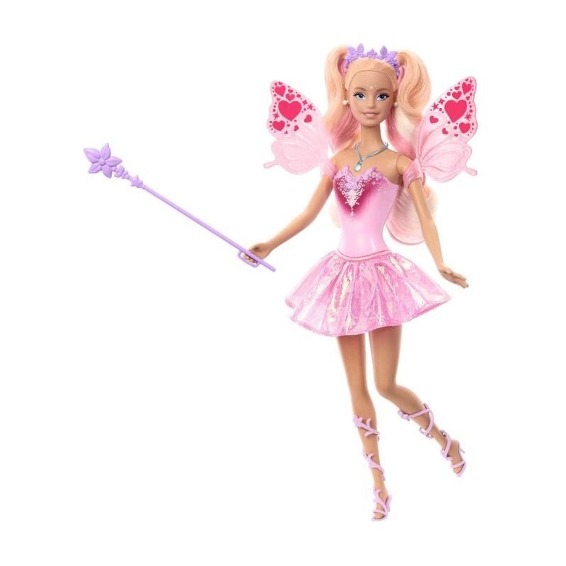 Poupée Barbie Fée-Ailes Et Tenue Avec Changement De Couleur Poupée Barbie Fée-Ailes Et Tenue Avec Changement De Couleur