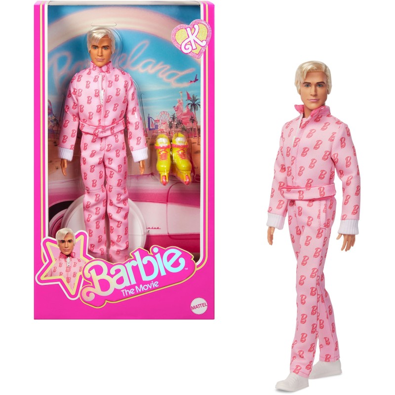 Barbie - Poupée film - Ken combinaison Rose - JCP80