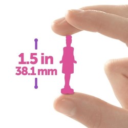 BARBIE Poupée Mini-BarbieLand Fashionistas-Poupée de 3,8 cm - Barbi