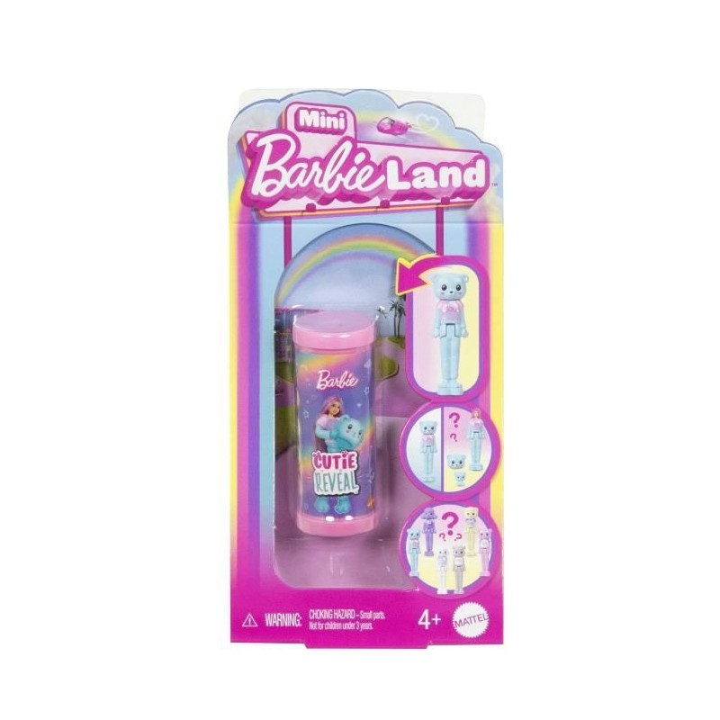 BARBIE Poupée Mini-BarbieLand Cutie Reveal-Poupée de 3,8 cm - Barbi BARBIE Poupée Mini-BarbieLand Cutie Reveal-Poupée de 3,8 cm - Barbi