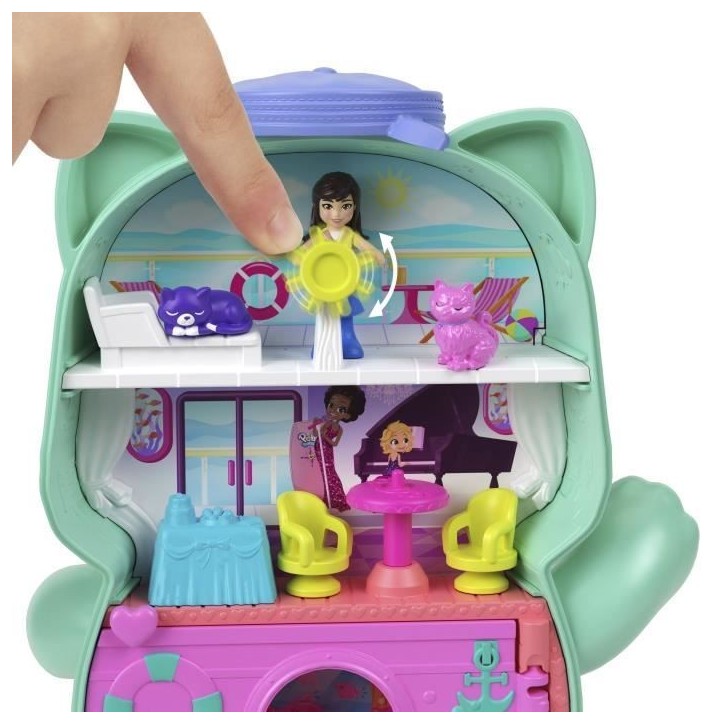 Polly Pocket-Coffret Chaton Marin-Jouet De Voyage - 4 ans+- JCR37 Polly Pocket-Coffret Chaton Marin-Jouet De Voyage - 4 ans+- JCR37