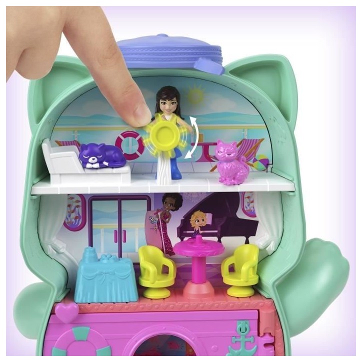 Polly Pocket-Coffret Chaton Marin-Jouet De Voyage - 4 ans+- JCR37 Polly Pocket-Coffret Chaton Marin-Jouet De Voyage - 4 ans+- JCR37