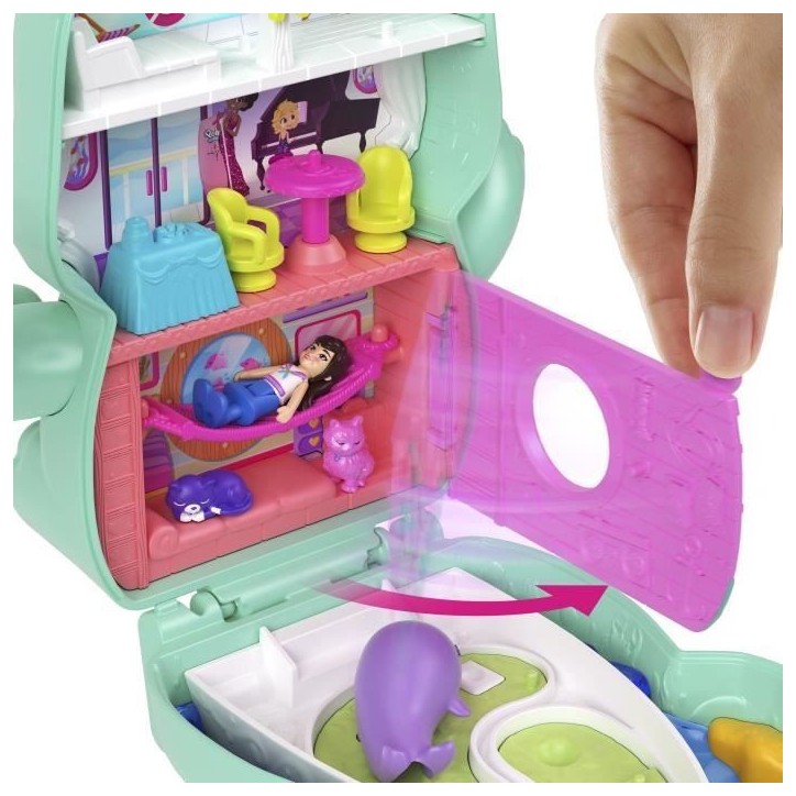 Polly Pocket-Coffret Chaton Marin-Jouet De Voyage - 4 ans+- JCR37 Polly Pocket-Coffret Chaton Marin-Jouet De Voyage - 4 ans+- JCR37