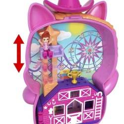 Polly Pocket-Coffret Poney Rodéo-Jouet De Voyage - 4 ans+- JCR39