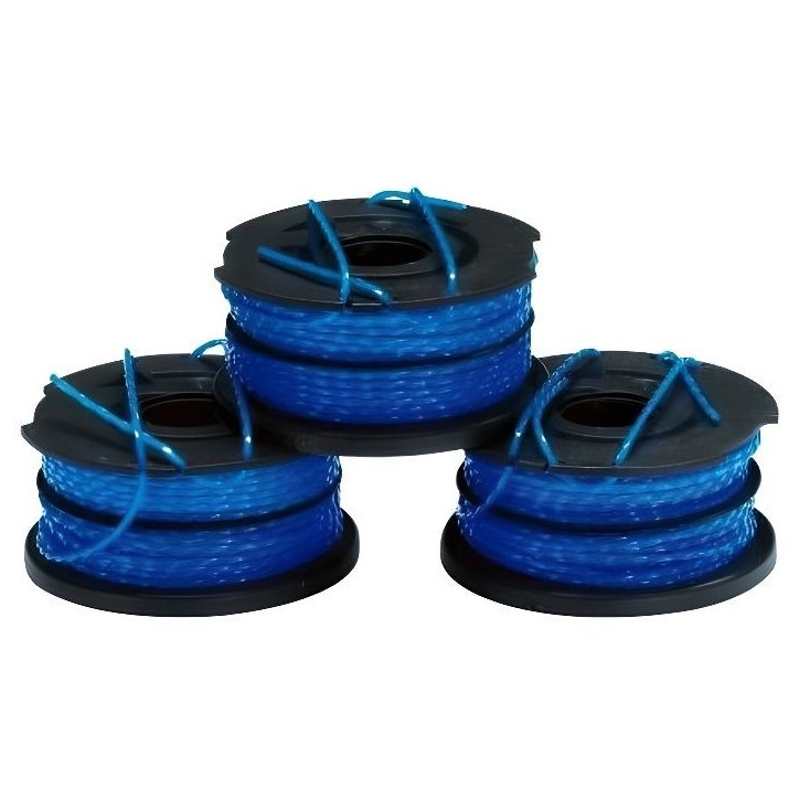 BLACK & DECKER Lot de 3 bobines de rechange pour coupe-bordures Reflex Plus A6441