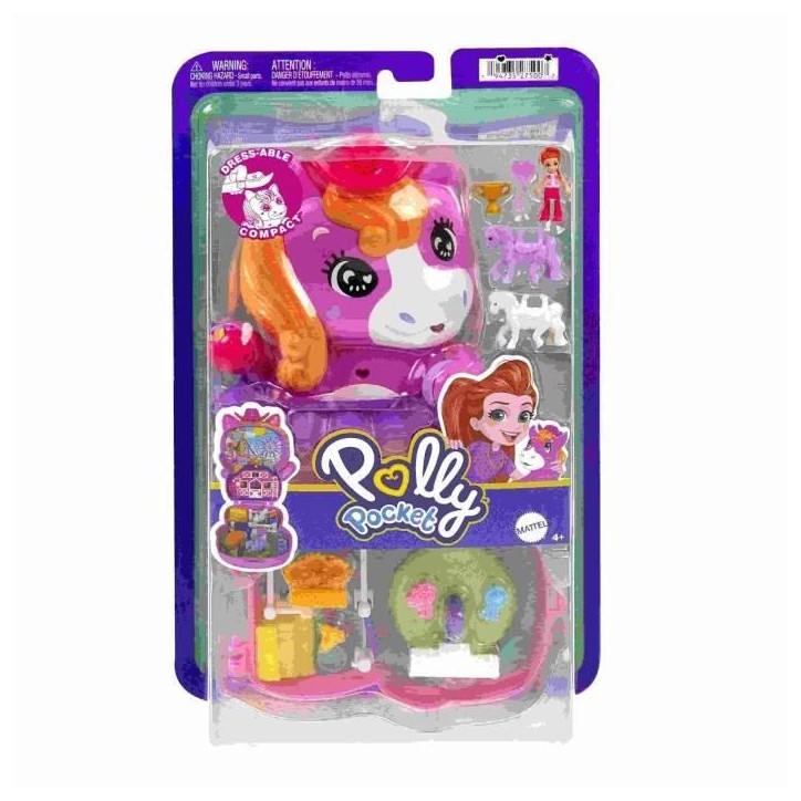 Polly Pocket-Coffret Poney Rodéo-Jouet De Voyage - 4 ans+- JCR39 Polly Pocket-Coffret Poney Rodéo-Jouet De Voyage - 4 ans+- JCR39
