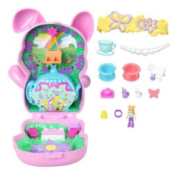 Polly Pocket-Coffret Jardin Lapin l'heure du thé -Jouet De Voyage - 4