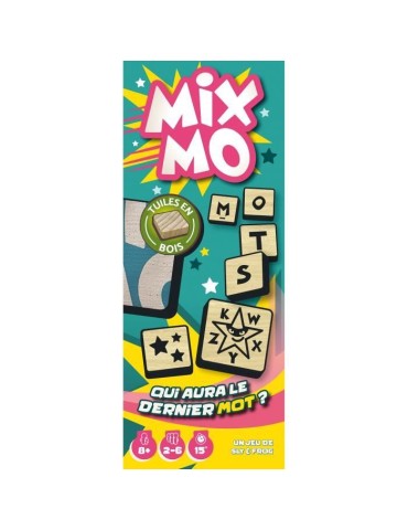Jeu de société Mixmo - Asmodee - 2 a 6 joueurs - A partir de 8 ans - Construisez votre grille de mots