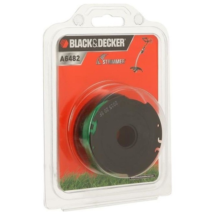 Bobine Reflex 6m fil 2mm - BLACK + DECKER - GL7033 GL8033 GL9035 - Noir