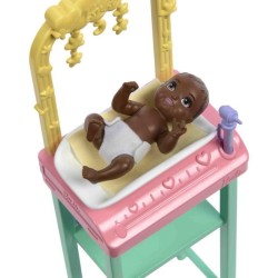 Barbie-Coffret Barbie Pédiatre-Poupée Blonde Et Poupée Bébé - 3 a
