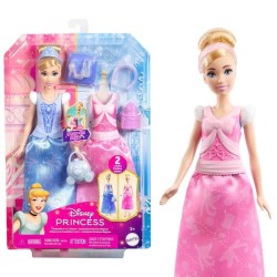 Princesses Disney-Poupée Cendrillon Et Tenues-Coffret Avec Accessoire