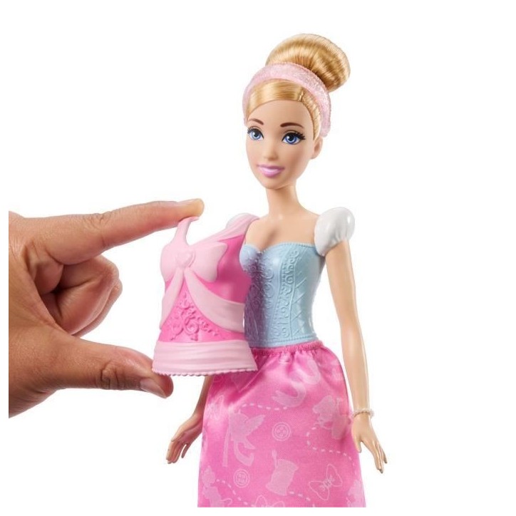 Princesses Disney-Poupée Cendrillon Et Tenues-Coffret Avec Accessoires - 3 ans+- JCR95