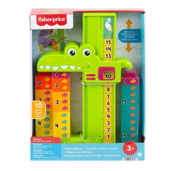 Fisher-Price-L'Alligator Des Additions-Jouet D'Apprentissage JCT13 Fisher-Price-L'Alligator Des Additions-Jouet D'Apprentissage JCT13