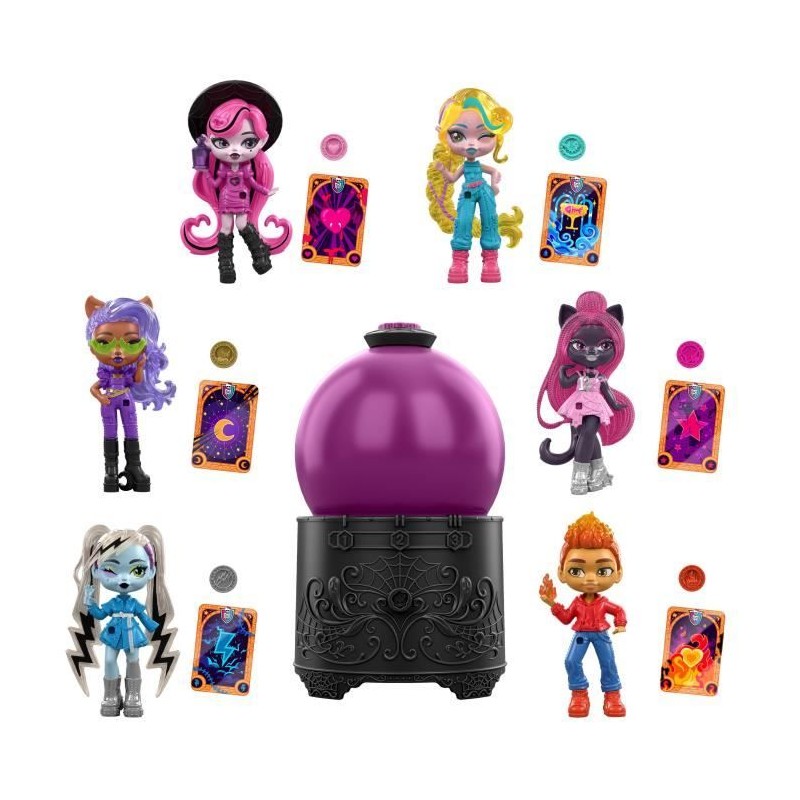 Monster High - Potions - Assortiment Boule de Cristal, avec mini-poup Monster High - Potions - Assortiment Boule de Cristal, avec mini-poup
