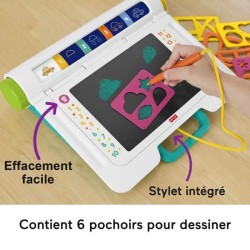 Fisher-Price - Bureau Apprentissage et Dessin - Tablette écriture - F