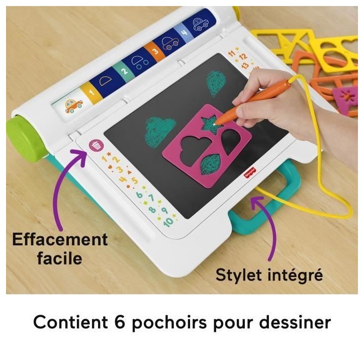 Fisher-Price - Bureau Apprentissage et Dessin - Tablette écriture - Fisher-Price - JDL70