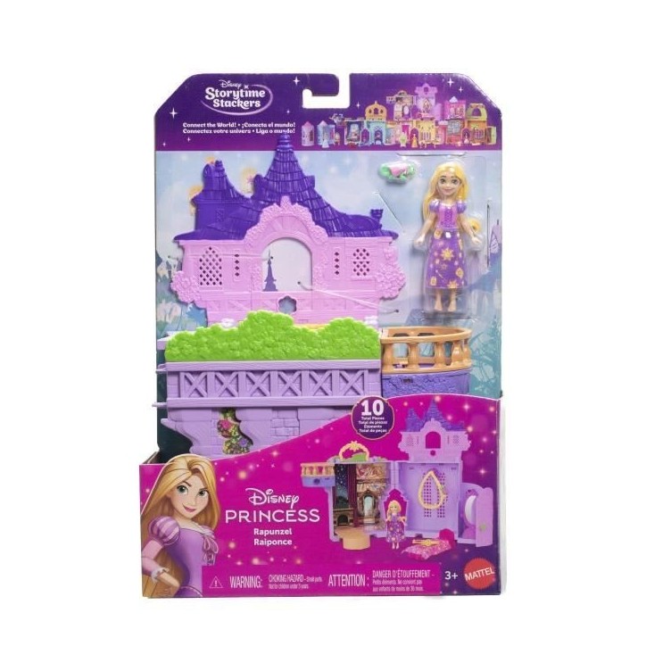 Disney - La Tour de Raiponce - Histoires a Empiler - Coffret avec poupée - Disney Princess - JDP61