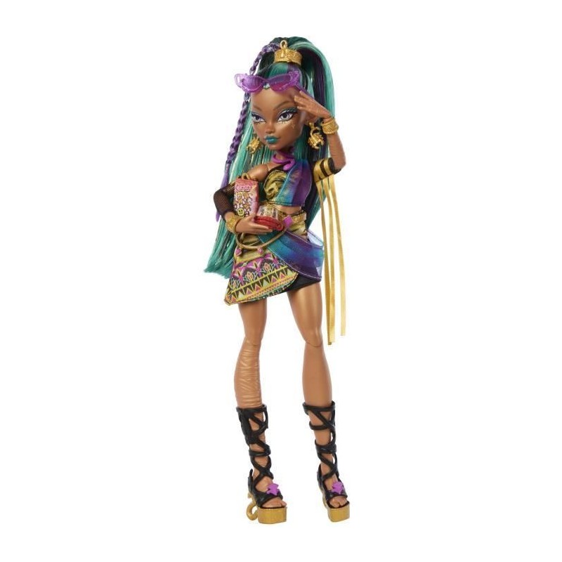 Monster High - Poupée Nefera De Nile - Avec Lavish et 7 accessoires Monster High - Poupée Nefera De Nile - Avec Lavish et 7 accessoires