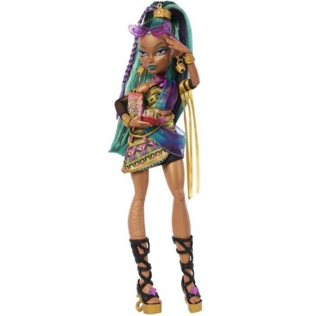 Monster High - Poupée Nefera De Nile - Avec Lavish et 7 accessoires