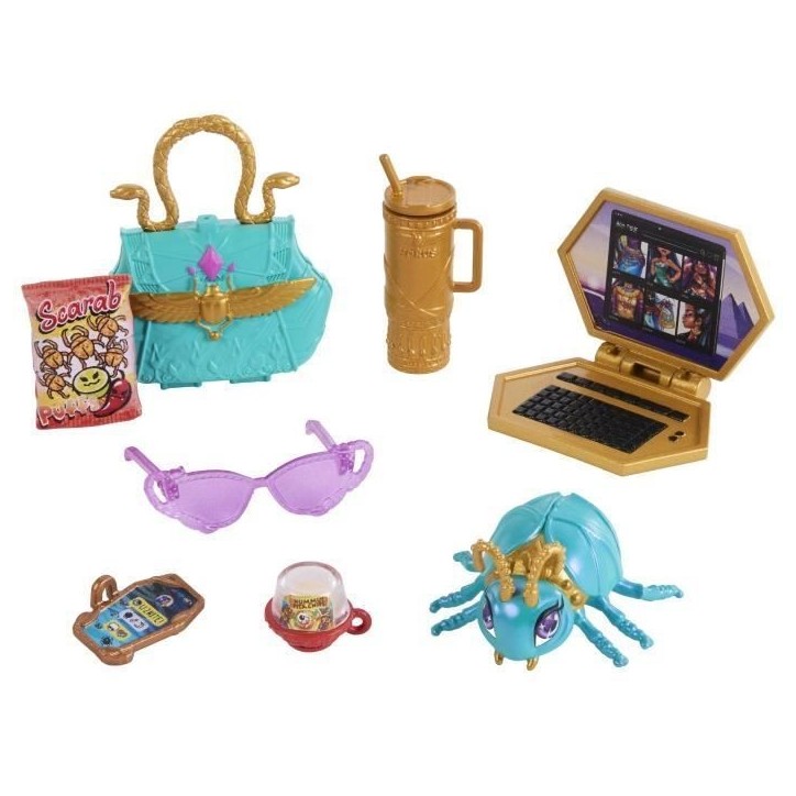 Monster High - Poupée Nefera De Nile - Avec Lavish et 7 accessoires - Monster High - JDR48 Monster High - Poupée Nefera De Nile - Avec Lavish et 7 accessoires - Monster High - JDR48