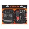 Coffret tournevis a cliquet - BLACK+DECKER - A7175-XJ - 43 pieces - em