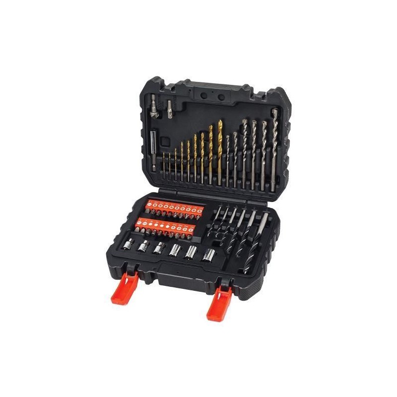 Coffret perçage vissage - BLACK+DECKER - A7188-XJ - 50 accessoires - Coffret perçage vissage - BLACK+DECKER - A7188-XJ - 50 accessoires -
