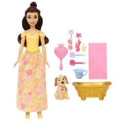Disney - Coffret Princesse Belle et son chien a toiletter - Avec baign