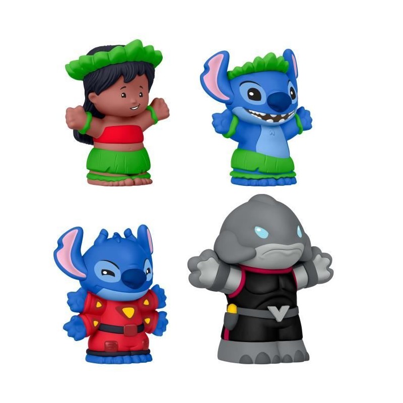 Figurines Lilo et Stitch, Little People, Coffret Disney 4 figurines, J Figurines Lilo et Stitch, Little People, Coffret Disney 4 figurines, J