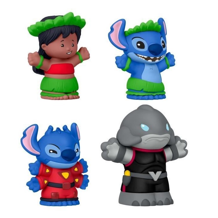 Figurines Lilo et Stitch, Little People, Coffret Disney 4 figurines, JFC77, Des 3 ans Figurines Lilo et Stitch, Little People, Coffret Disney 4 figurines, JFC77, Des 3 ans