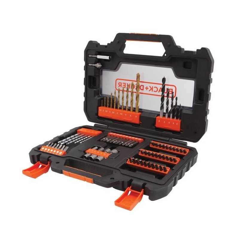 Coffret perçage vissage - BLACK+DECKER - A7231-XJ - 76 Accessoires - Coffret perçage vissage - BLACK+DECKER - A7231-XJ - 76 Accessoires -