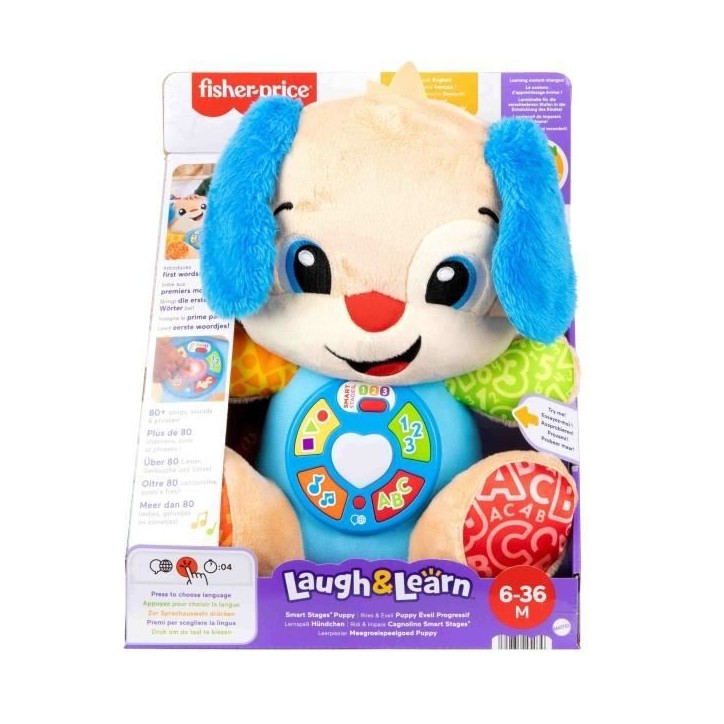 Fisher-Price-Rires Et Éveil-Puppy Éveil Progressif-Peluche Musicale JFD20