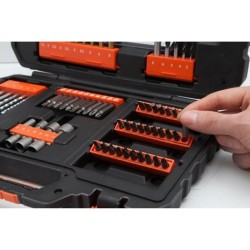 Coffret perçage vissage - BLACK+DECKER - A7231-XJ - 76 Accessoires -