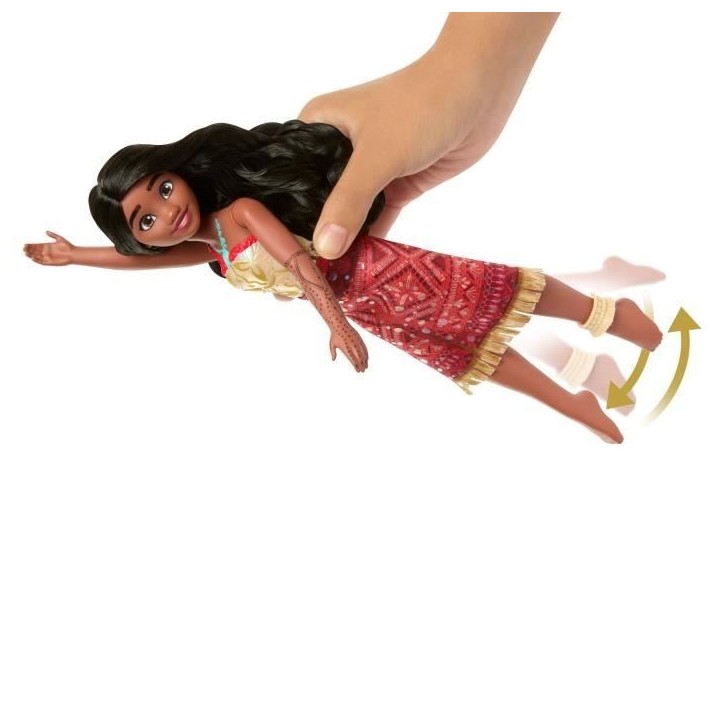 Disney - Poupée Vaiana Nageuse - Vaiana 2 - Corsage qui change de couleur - Disney Moana - JFF09