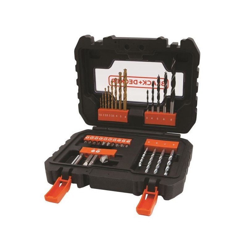 Coffret perçage et vissage - BLACK+DECKER - A7233-XJ - 31 accessoires Coffret perçage et vissage - BLACK+DECKER - A7233-XJ - 31 accessoires