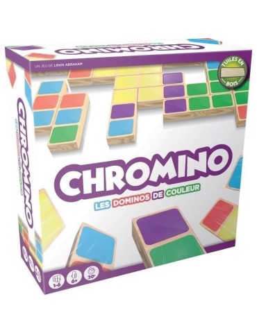 Jeu de Domino de couleurs Chromino - Asmodee - Jeu de société - Jeu de plateau - Mixte - A partir de 8 ans