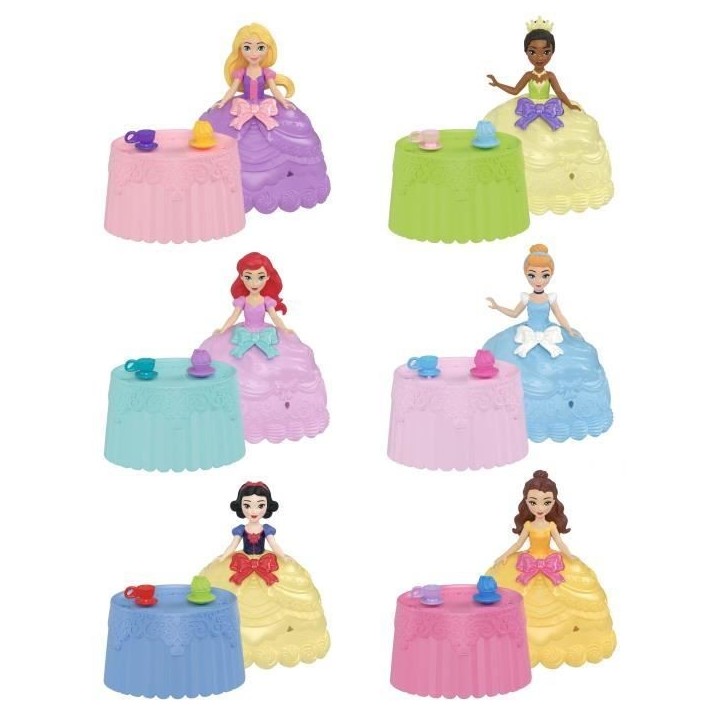 Princesses Disney - Petite poupée Cupcake Doll Reveal avec 5 surprises - Disney Princess - JFG78 Princesses Disney - Petite poupée Cupcake Doll Reveal avec 5 surprises - Disney Princess - JFG78