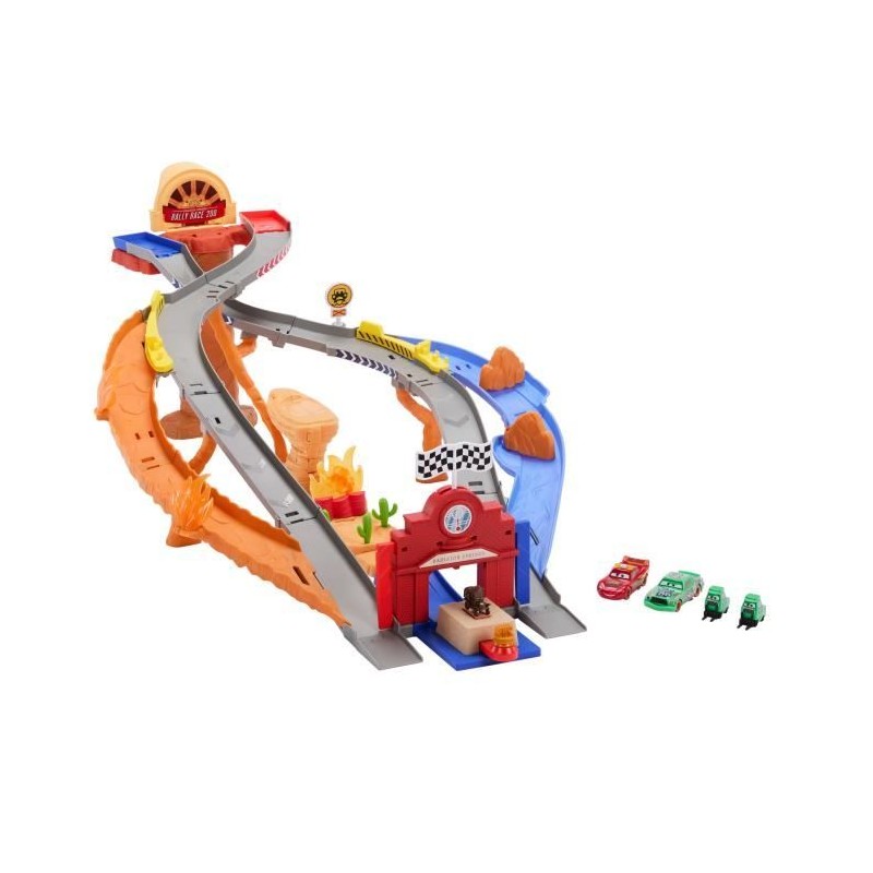 Cars - Piste de Course Rescue Road - Coffret de quatre véhicules - Di Cars - Piste de Course Rescue Road - Coffret de quatre véhicules - Di