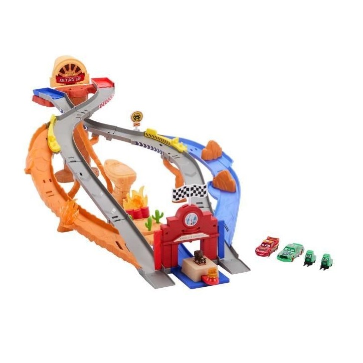 Cars - Piste de Course Rescue Road - Coffret de quatre véhicules - Disney Pixar Cars - JFL57 Cars - Piste de Course Rescue Road - Coffret de quatre véhicules - Disney Pixar Cars - JFL57