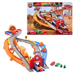 Cars - Piste de Course Rescue Road - Coffret de quatre véhicules - Di
